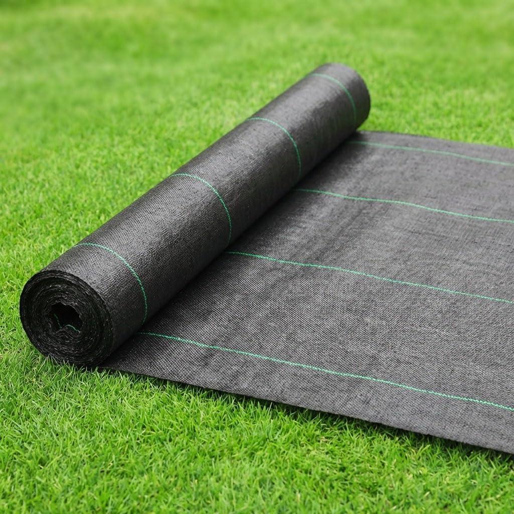 Heavy Duty Weed Barrier Landscape Fabric Roll 3FT x 100FT, Non Woven Ground Cover Weed Control Fabric for Garden Beds, Landscaping, Yard, Durable Weed Blocker Fabric