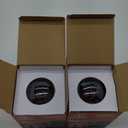 OMED G125 Smoke Grey Large Oversized LED Edison Bulbs 2 Pack, E26 2200K Warm White Dimmable Extra Big Round Vintage Light Bulbs, 4 watt 150LM Decorative Globe Light Bulb for Bedroom Living Room Bar