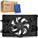 KAX Engine Radiator Cooling Fan, Compatible with 2014-2020 Cherokee 2.4L, 2019-2020 Cherokee 3.2L, 2015-2017 200, Replace # 621114, 68205996AC, 68205996AB, 68205996AA, 68197298AB
