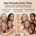Official Iuxe Foundation for Mature Skin, 4-in-1 Foundation - Longwear Match, Hydrating Full Coverage, Long-Lasting & Waterproof, for all Skin Types
