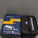 TRAVELISIMO Extra-Large Electric Lunch Box For Adults Holds up to 8 Cups - 100W Heated Lunch Box For Men 1.8L, Portable Food Warmer for Travel & Work, Loncheras Electricas Para Calentar Almuerzo (Black)