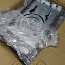 12 Pack New Construction Mounting Plate with 3-4-6" Round Hole 13 9" Galvanized Steel Recessed LED Light Plate in Wafer Light Bracket, Thin Recessed Ceiling Light with Junction Box