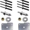 Pair(2) ATV Seat Peg Post Repair Kit #2204383 Compatible With 2008-2016 Polaris Ranger 700 800 XP Outlaw 110 4x4