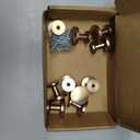 9BUILD 10 Pack Champagne Bronze Cabinet Knobs - 1.2 Inch Round Drawer Knobs for Kitchen & Dresser Drawers