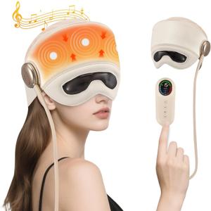 Rechargeable Head & Eye Massager with Heat - Relieves Headaches, Stress & Fatigue, Ideal for Relaxation & Rest,Best Gift for Mom/Dad