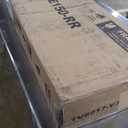 Rolanstar TV Stand with LED Lights & Power Outlet, Modern Entertainment Center for 32/43/50/55/65 Inchs TVs, Table, Universal Gaming Media Stand Storage Cabinet and Large Storage, White