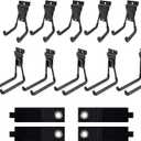 Slatwall Accessories, Ten Slat wall Hooks and Hangers with Four Extension Cord Straps, Heavy Duty Slat Wall Accessory
