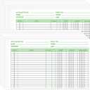 50 Pack Ledger Sheets Ledger Paper for Bookkeeping Columnar Pad 5.5 x 8.5 Inch Ledger Books for Business Accounts Payable with Debit Credit Balance Columns