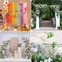Gawicpy 6.6X6.6FT Metal Square Backdrop Stand, Wedding Arches for Ceremony, Square Balloon Arch Stand, Arch Backdrop Stand for Weddings, Birthdays, Party, Garden Decorations, Anniversary, White