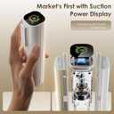 Compact Vacuum Sealer for Food (Vacuum Sealer Machine + 30 Reusable Vacuum Bags) Powerful Handheld Vacuum Sealer Machine, Featuring LED Pressure Display, Portable Food Sealer
