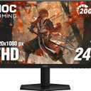 AOC 24G42HE 24 inch Gaming Monitor 1920x1080 200Hz, IPS Panel, Console Gaming Ready, Full HD, 3-Sided Frameless, 1x HDMI 2.0, 1x Display Port, 3-Year Zero-Bright-Dot