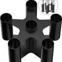 Barbell Rack Stand Vertical Olympic Bar Storage Rack 6 Bars Storage Rack for 2-inch Olympic Bars Dumbbell Handles Triceps Bars Curl Bars