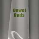 HOPELF 25PCS Wooden Dowel Rods - 1/4 x 12 Inch Bamboo Sticks - for Crafts, Cake Dowels and DIY Projects