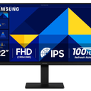 Samsung 22" (S30GD) Essential Monitor with IPS Panel and Tilt Only Stand, 100Hz Refresh Rate, Ergonomic Design, Advanced Eye Care, Game Mode, LS22D304GANXZA