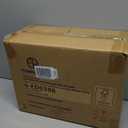 Famiware Eden Plates and Bowls Sets, Stoneware Dinnerware Sets with Gold Trim, 12 Pieces Dishes Set for 4 - Chip and Scratch Resistant, Microwave and Dishwasher Safe, White Circle