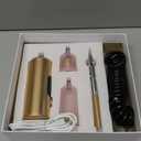 Cordless Rechargeable Airbrush Kit, Handheld Air Brush Sprayer Gun with Compressor 38 PSI Adjustable, LCD Screen, Air Hose Extension - Perfect for Barber, Nail Art, Cake Decor, Makeup, Model Painting