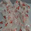 Artoid Mode Gauze Table Runner with Red Bows 30 X 115