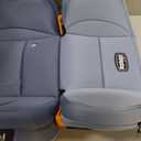 Chicco KidFit ClearTex Plus 2-in-1 Belt-Positioning Booster Car Seat, Backless and High Back Booster Seat, for Children Aged 4 Years and up and 40-100 lbs., Reef/Navy