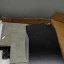 HOMMPA LED Nightstand with Wireless Charging Station & USB Ports, Modern Bedside Table, Concrete Grey Matte Night Stand with Open Shelf, Smart Nightstand High Gloss Surface for Bedroom (1 PC)