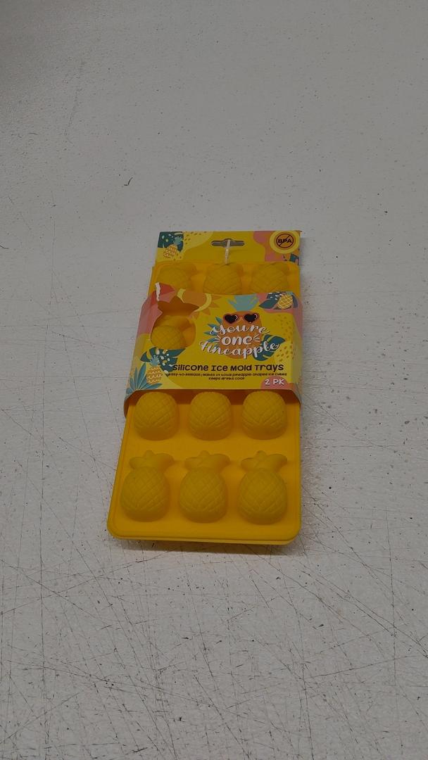 3D Fruit Shaped Silicone Molds, 2 PC Pineapple