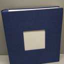 Fabric Frame Cover Photo Album 300 Pockets Hold 4x6 Photos, Sky Blue