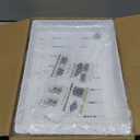 2 Pack Pull Out Cabinet Organizers Expandable, Plastic Slide Out Drawers for Kitchen, Bathroom, Pantry, Under Sink Storage, Pull Out Drawers Fixed with Adhesive Nano Film (White, 11.6''-17.5'')