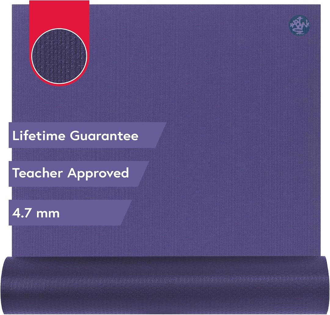 Manduka PROlite Yoga Mat 71" - 4.7mm | Lifetime Durability | Hygienic Construction | Teacher Approved | 71 x 24 inches | Purple