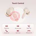 2 x ACEMO Wireless Earbuds Bluetooth 5.4 Headphones with 30H Playtime, ENC Noise Cancelling Mic, Deep Bass, LED Display Charging Case, IPX5 Waterproof Ear Buds for iOS Android Laptop, Skin Color