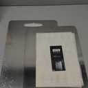 2 Pack Titanium Cutting Boards for Kitchen,100% Pure Titanium, Cutting Edge Hygiene & Durability, Double-sided food-grade Cutting Board For Meats Fruist And Vegetables,Easy to Clean (15 * 11)