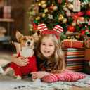 FRCOLOR Hair Decorations Christmas Decorations 9 pcs Christmas Candy hair hoop party hair decoration candy cane hairband Cane Headband Decor