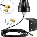 Waterproof Dual Band WiFi 2.4GHz 5GHz 5.8GHz Outdoor 5dBi RP-SMA/SMA Male Antenna for Wireless Video Security Camera Surveillance Recorder Vehicle Truck Rear View Backup Camera Reversing Monitor