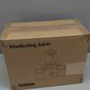 Juicer Machines, 100 Watts Cold Press Juicer with Wide Chute, Slow Masticating Juicers, High Juice Yield for Leafy Greens, Fruits & Vegetables, Easy to Clean (Stainless Steel)