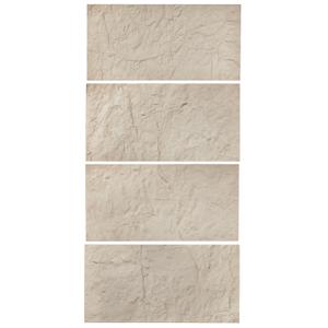 VEVOR 3D Wall Panels, 4 Pack 48 x 24 in PU Natural Stone Imitation Wall Art Tiles, 32 Sq.Ft Coverage Accent Wall Panel, Interior Home Decor for Ceiling, Bedroom, Living & Gaming Room, Stone Yellow