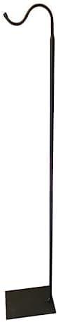 The Wind Chime CO 60" Adjustable Heavy Duty Shepherd's Hook Floor Stand Garden Hook for Outdoor, Hanging Plant, Solar Lights, Lanterns, Bird Feeders and Wedding Decor.