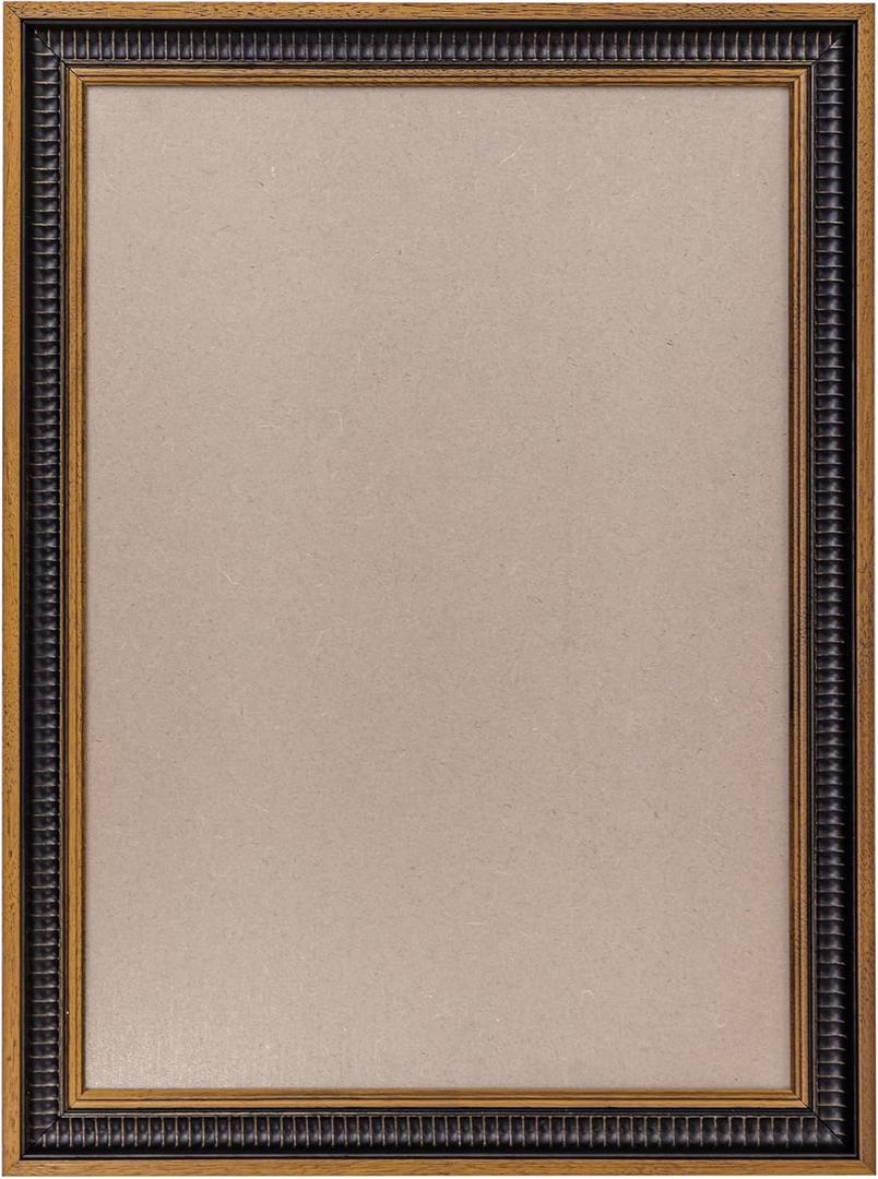 ArtXO 11.75x16.5 Picture Frames: Rustic A3 Frames for Home Wall Arts Decor, Wooden Frames for 11.75x16.5 inches Photos, Painting, Black&Brown Wall A3 Photo Frame