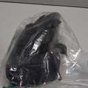 Bike Handlebar Bag, Large Bicycle Front Storage Pouch Bag, 6.5 inch Transparent Pouch with Shoulder Strap