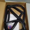 UPGRADED W10436252 Freezer Door Gasket Compatible with Maytag, Amana, Jenn Air, Kenmore, KitchenAid, Whirlpool Refrigerator Freezer Door Gasket WRF535SMBM00 W10164041 W10131754 Freezer Door Seal Black