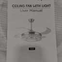 42" Retractable Ceiling Fans with Lights, Crystal Chandelier Ceiling Fan with Remote & APP Control, Modern Dimmable LED Fandelier for Living Room, Dinning Room, Bedroom (Gold)