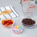 3 Sizes of Clear Glass Bowls, 2.5, 3.5 & 8.5 oz, Small Prep Bowls for Salt, Herbs, Spices and Dry Ingredients, Set of 12
