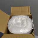 KUCEY Cooling Side Sleeper Pillow for Neck and Shoulder Pain, Luxury Shredded Memory Foam Firm Cool Bed Pillows for Sleeping Set of 1- Adjustable Standard Size- Washable Cover Original White