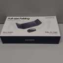 Foldable Keyboard and Mouse, Samsers Folding Bluetooth Keyboard Combo, 2.4G + BT5.0 x 2, Full-Size Portable Travel Keyboard & Rechargeable Wireless Mouse for Windows Android iOS Mac OS, Midnight