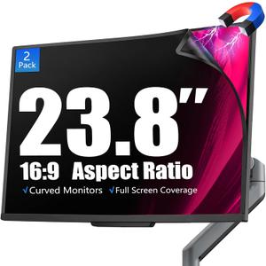 [2 Pack Magnetic Computer Privacy Screen for 23.8 Inch Monitor