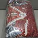 Artoid Mode Red Snowman House Pine Tree Christmas Area Rug, Xmas Winter Home Decor Low-Profile Washable Area Rugs for Entryway Bedroom Living Room Laundry Room Indoor 5x7 Feet