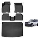 for Ford Bronco Sport Floor Mats 2021 2022 2023 2024 2025 2026, TPE All Weather Custom Car Floor Mat Cargo Trunk Liner Full Set for Ford Bronco Sport Accessories 2021-2026