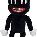 Toys 2 Pack (Sonic The Hedgehog,  Cartoon Black Cat Plush Stuffed Toy)