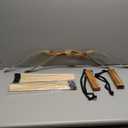 2 Pack Kids Bow and Arrow Set, 32 Inch Archery Set Handmade Wooden Toy Bow and Arrow for Kids 4-6 8-12, Cosplay Game Costume Prop Play, 2 Bows 2 Quivers and 20 Wood Arrows, Gifts for Youth Boys Girls (Black)