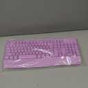 MEETION Wireless Keyboard and Mouse, Full-Sized Cordless Keyboard, 2.4G Wireless, Purple, for PC/Computer/Laptop/Windows/Mac