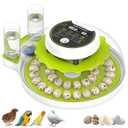Quail Egg Incubator for Hatching Eggs with Automatic Egg Turning and Humidity Control, 40 Quail Eggs Capacity Brooder Poultry Incubators, Also for Partridge, Parrot, Pigeon, and Other Types of Bird