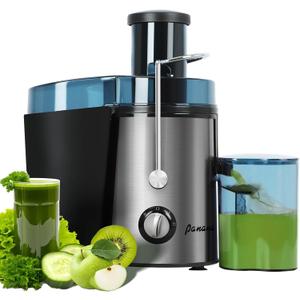Panana Juicer Centrifugal Juicer Machine, Juicer with 1000W Motor, Dual Speed Juice Maker for Fruit, Vegetables, Exlarge 3" Feed Chute, BPA-Free