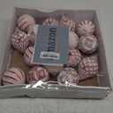 16PCS Shatterproof Christmas Ball Ornaments Set, Hand-Painted Holiday Decor with Assorted Sizes & Designs for Christmas Tree Thanksgiving Party Decoration, Red-White